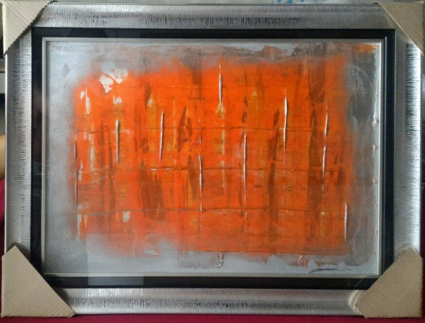 Orange Color Behind Bars (2017) - 75x55 cm